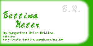 bettina meter business card